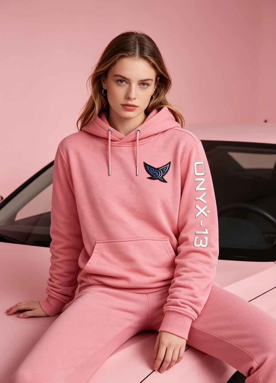 Onyx-13 Salmon Hoodie